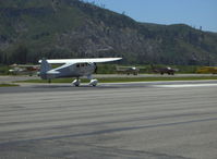 N273MD @ SZP - Dickenson Howard DGA-21, Experimental class, P&W R-1340-57 600 Hp Wasp radial, fast taxi test on Rwy 22 - by Doug Robertson