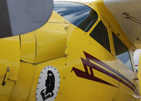 N47D @ BDU - Staggerwing parked for display at Boulder's Open House 2008. - by Bluedharma