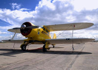 N47D @ BDU - Staggerwing parked for display at Boulder's Open House 2008. - by Bluedharma