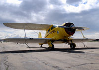 N47D @ BDU - Staggerwing parked for display at Boulder's Open House 2008. - by Bluedharma