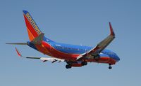 N241WN @ BUR - Southwest flight landing at Bob Hope Airport - by Doug Pearson