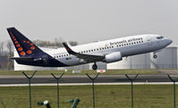 OO-LTM @ BRU - Lift off from rwy 07R. - by Philippe Bleus