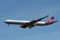 G-VSHY @ KIAD - Airbus A340-600 - by Mark Pasqualino