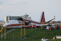 N704CK @ BRU - Kalitta 747-200 overrun the runway at BRU