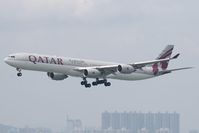 A7-AGC @ VHHH - Qatar Airways A340-600