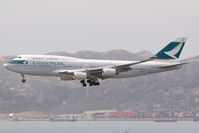 B-HUA @ VHHH - Cathay Pacific 747-400