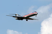 N496AA @ DFW - American Airlines landing at DFW