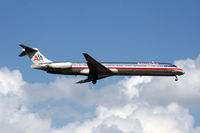 N496AA @ DFW - American Airlines landing at DFW