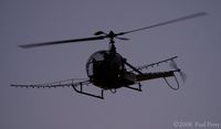 N4029Z @ PVG - Getting some spray work done at dusk