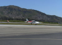 N333R @ SZP - 1966 Beech 95 C55 BARON, two Continental IO-520-C 285 Hp each, Quick takeoff Rwy 22 - by Doug Robertson