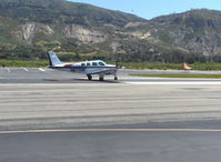 N6728F @ SZP - 1983 Beech B36TC BONANZA, Continental TSIO-520-UB Turbocharged 300 Hp, takeoff roll Rwy 22 - by Doug Robertson