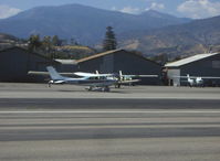 N8206M @ SZP - 1976 Cessna 182P SKYLANE Continental O-470-S 230 Hp, taxi after landing Rwy 22 - by Doug Robertson