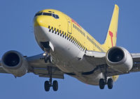 OO-JAT @ BRU - In some sort of Hapag Lloyd Express livery, on short final by a marvelous autumn day. - by Philippe Bleus