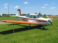 N4631V @ O74 - A little misfortune and some soft turf led to a nosewheel failure of this very nice Varga. - by Bob Simmermon