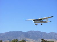N4667L @ SZP - 1966 Cessna 172G SKYHAWK, Continental O-300-D 145 Hp, on final Rwy 22 - by Doug Robertson