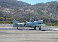 N26BT @ SZP - 1959 North American SNJ-5, Pratt & Whitney R-1340 Wasp 600 Hp, landing roll Rwy 22 - by Doug Robertson