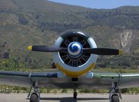 N26BT @ SZP - 1959 North American SNJ-5, Pratt & Whitney R-1340 Wasp 600 Hp, spiral-painted spinner - by Doug Robertson