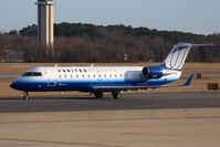 N593ML @ ORF - United Express (Operated by Mesa Airlines) N593ML (FLT ASH7241) taxiing to RWY 23 for departure to Washington Dulles Int'l (KIAD).