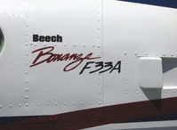 N6455N @ SZP - 1973 Beech f33A BONANZA, Continental IO-520-B 285 Hp, long fuselage version, logo - by Doug Robertson