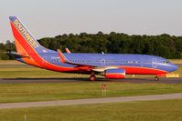 N444WN @ ORF - Southwest Airlines N444WN (FLT SWA3286) taxiing to the gate after arrival on RWY 5 from Jacksonville Int'l (KJAX). Today this flight was KSAT-KHOU-KMSY-KTPA-KJAX-KORF.