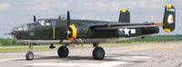 N744CG @ DAN - 1944 North American B-25N in Danville Va. - by Richard T Davis