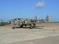 N1042B @ FTW - At Meacham Field - Cowtown Warbird Roundup - New paint on the cowling - by Zane Adams