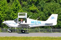 N637XL @ HBI - Arriving runway 21 - by John W. Thomas