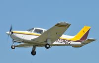 N2590Q @ HBI - Departing runway 21 - by John W. Thomas