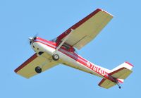 N7614U @ HBI - Departing runway 21 - by John W. Thomas