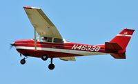 N46338 @ HBI - Departing runway 21 - by John W. Thomas