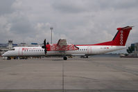 HB-JQB @ VIE - Fly Baboo Dash 8-400 - by Yakfreak - VAP