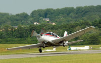 N8515P @ FDK - dangerous take off at FDK AOPA Fly In - by J.G. Handelman
