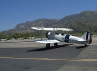 N1702B @ SZP - 1942 Boeing Stearman PT-13D 'Ruthie's Doll', Continental W670 220 Hp, taxi to Rwy 22 - by Doug Robertson