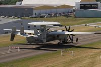 164353 @ FTW - Grumman E-2C Hawkeye Group 2, c/n: A146; Cowtown Warbird Roundup 2008, Huey flyby - by Timothy Aanerud