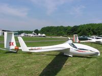 G-CJRU @ XSNI - Schleicher ASW24 at Snitterfield - by Simon Palmer
