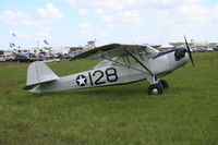 N36406 @ LAL - Taylorcraft L-2 Grasshopper - by Florida Metal
