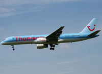 G-BYAT @ LFBT - Landing rwy 20... - by Shunn311
