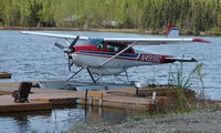 N4918Q @ 2X2 - Cessna A185F on floats at Willow Seaplane Base - by Terry Fletcher