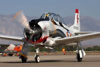 N9022N @ BIH - 1956 North American T-28C N9022N taxiing to RWY 30 for departure. - by Dean Heald
