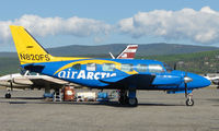 N820FS @ FAI - A bright new colour scheme for Air Arctic's Pa 31-350 on Fairbanks East Ramp - by Terry Fletcher