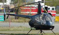N32SH @ MRI - Robinson R22 at Merrill Field - by Terry Fletcher