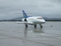 N710A @ CYYR - Hawker 800 . Parked At Irving F.B.O. Goose Airport. - by Frank Bailey
