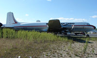 N1027N @ FAI - Delivered to USAF as 51-3833 in 1952 it served until 1975 when it was stored at Davis Monthan , bought by Robert G Sholton in 1976 and registered as N1027N in 1979  it was operated by Northern Air Cargo from 1981 - believed to be now a time expired frame