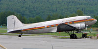 N777YA @ FAI - This DC£ was delivered to USAF as 43-48373 but transferred immediately to US Navy as Bu17259 - operated for Wien Alaska as NC21769 and later as 777DG before becoming N777YA in 1983