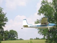 N2857A - Cessna 180 departing - by Tom Cooke