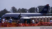 N114HQ @ ILM - Looks like she's wading through the crowd