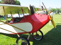 N1492G @ 2D7 - Ford Model-A engine and Sterba wood propeller.  Beach City Father's Day fly-in.