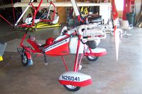 N26041 @ 0C8 - Air Creating in a Hangar at Cushing - by William Hamrick