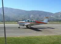 N8509M @ SZP - 1963 Beech 35-33B DEBONAIR, Continental IO-470-J 225 Hp, taxi - by Doug Robertson