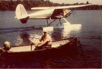 N71771 - N71771 taxiing across Cold Stream Pond - by Don Morse
